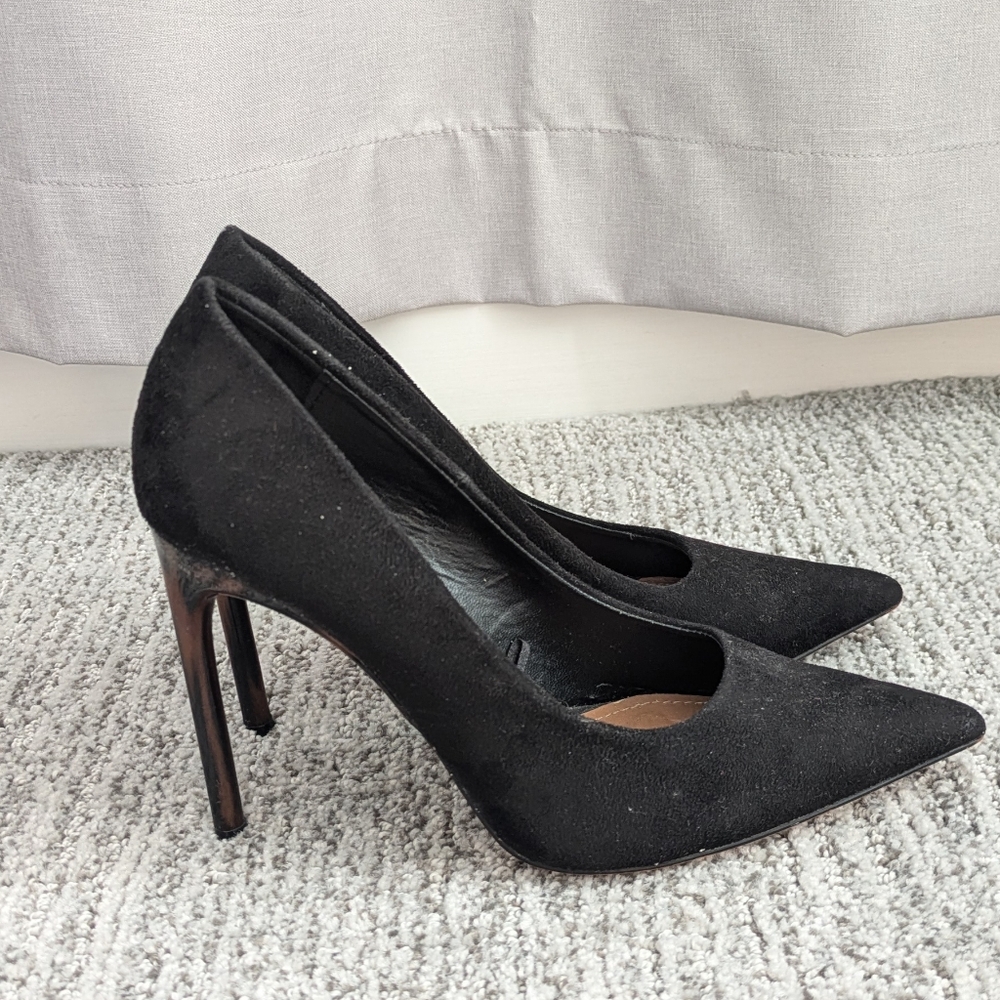 Tourtoise Shell Black Women's Heels